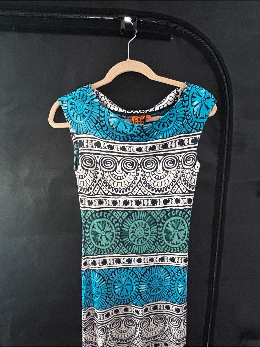 Tory Burch 100% Silk Pattern Boho Dress - Picture 3 of 10